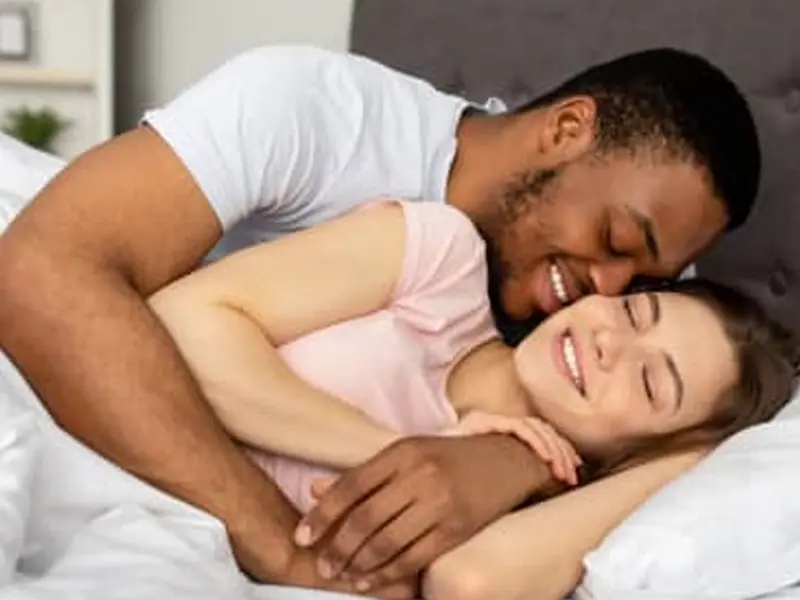 Lifestyle photograph of a couple supplied with the product assets