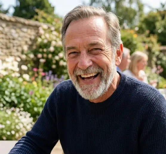 Lifestyle photograph of a man supplied with the product assets